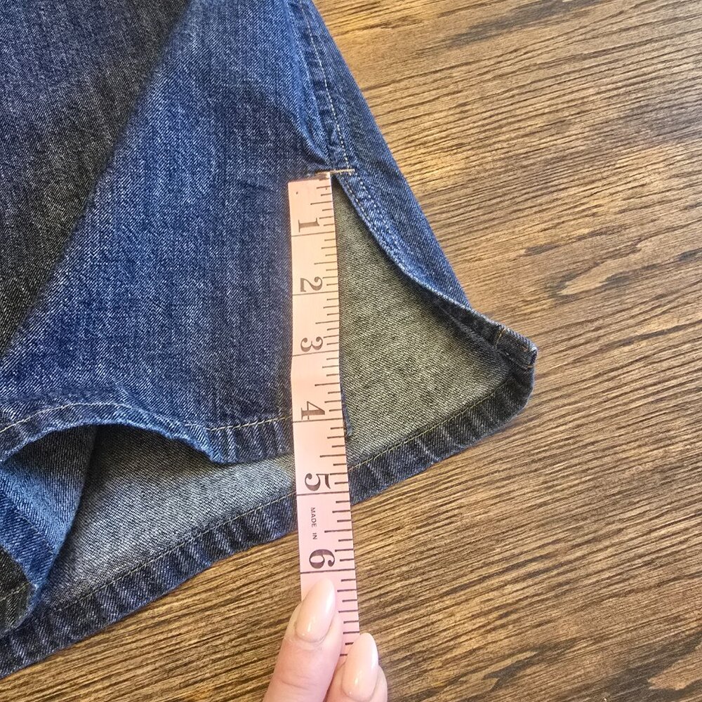 ANN TAYLOR Blue Denim Skirt Size 4 - Picture 6 of 6
